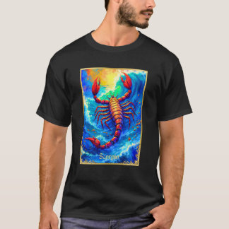Zodiac Sign Scorpio Emerging from Deep Waters T-Shirt
