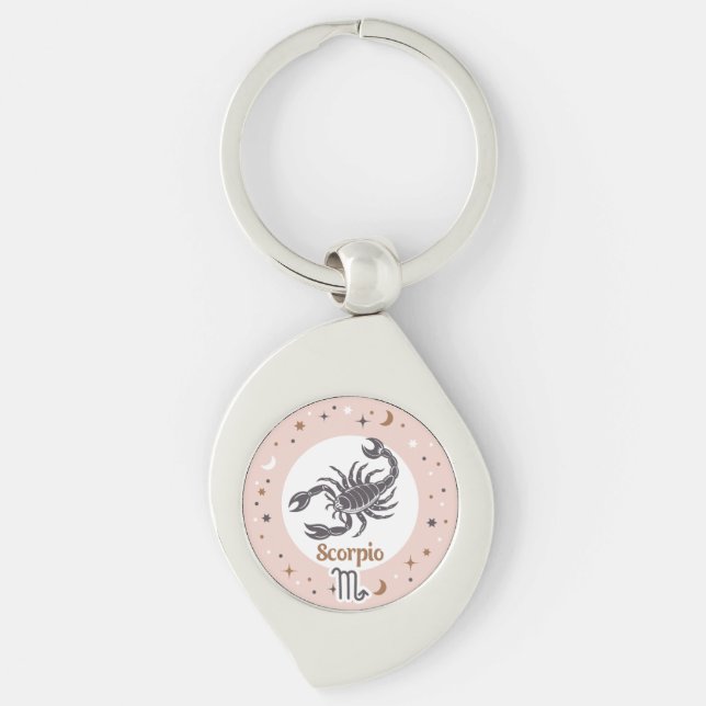 Zodiac Sign Scorpio Keychain (Front)