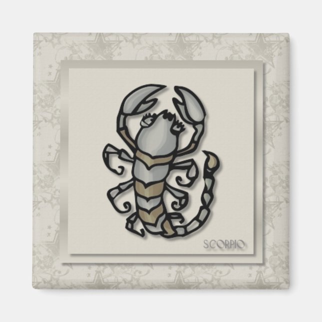 Zodiac Sign Scorpio Magnet (Front)