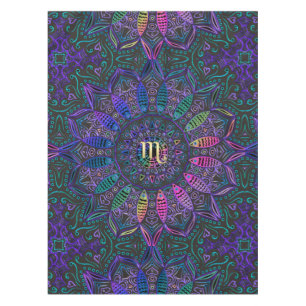 Zodiac Sign Scorpio Mandala Tablecloth
