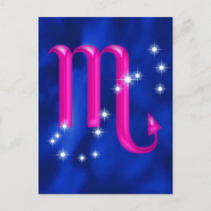 Zodiac sign Scorpio Postcard