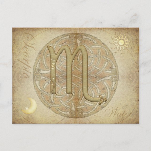 Zodiac Sign Scorpio Postcard (Front)