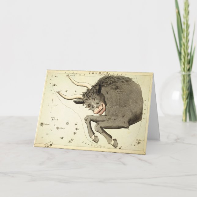 Zodiac Sign: Taurus greeting card (Front)