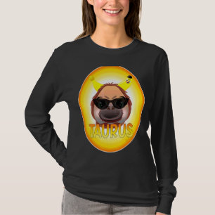 Zodiac Sign Taurus Monkey Banana T-Shirt