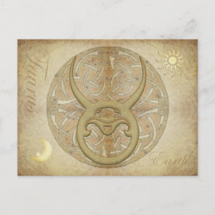 Zodiac Sign Taurus Postcard