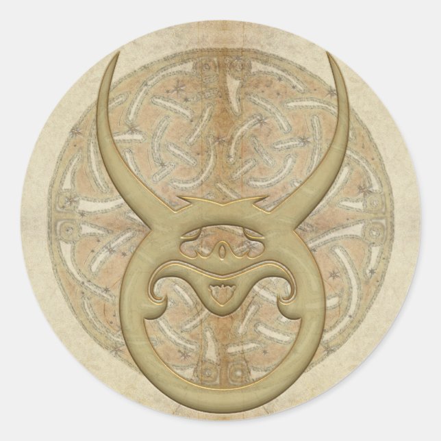 Zodiac Sign Taurus Stickers (Front)