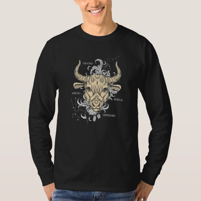 Zodiac Sign Taurus   T-Shirt (Front)