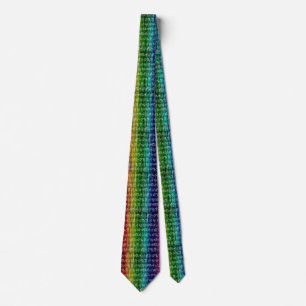 Zodiac Sign tie(Rainbow Dark) Tie