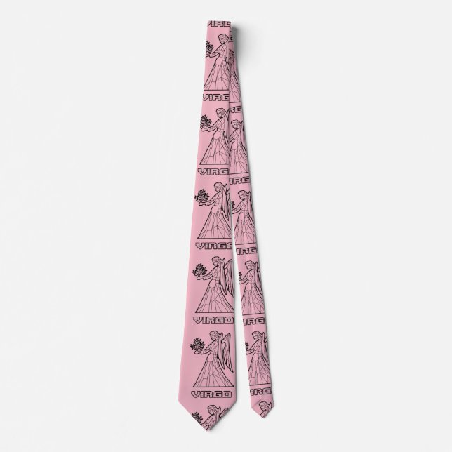 Zodiac Sign Tie: Virgo (Transparent) Tie (Front)