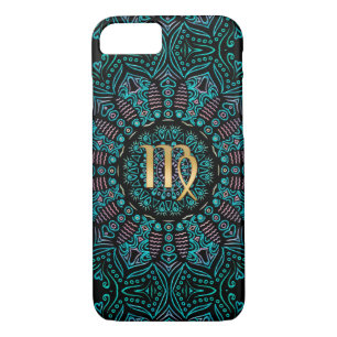 Zodiac Sign Virgo Green Mandala iPhone 8/7 Case