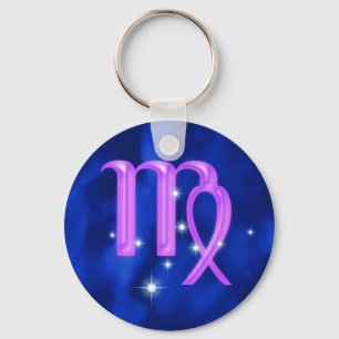 Zodiac sign Virgo Keychain