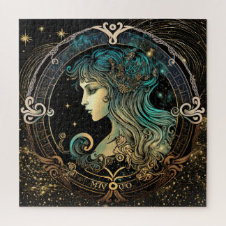 Zodiac Sign Virgo Puzzle, 20"x20" 676 pcs. Jigsaw Puzzle