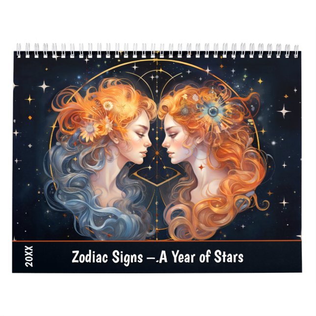 Zodiac Signs – A Year of Stars Calendar (Cover)