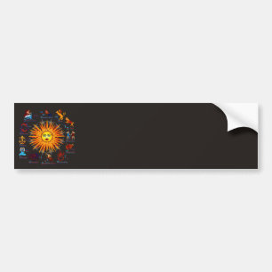 Zodiac-Signs-All-V-1 Bumper Sticker
