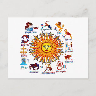 Zodiac-Signs-All-V-1 Postcard