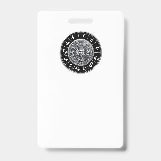 Zodiac signs badge