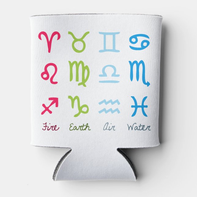 Zodiac Signs Can Cooler (Front)