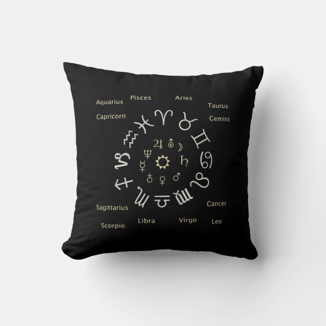 Zodiac Signs Cushion (Front)