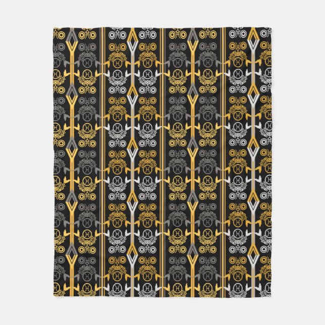 Zodiac signs fleece blanket (Front)
