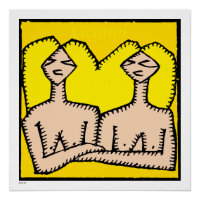 Zodiac Signs Gemini Birthday Perfect Poster 20x20