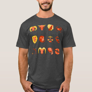 Zodiac Signs Halloween Zodiac Horoscope Astrology2 T-Shirt