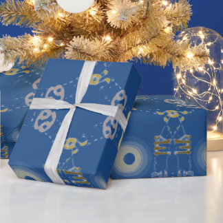 Zodiac Signs Numerical Symbols  Wrapping Paper