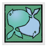 Zodiac Signs Pisces Birthday Perfect Poster 20x20