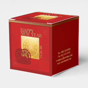 Zodiac Signs Rat Papercut Chinese Year 2020 Corp F Favor Box