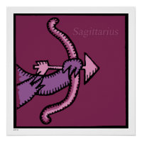 Zodiac Signs Sagittarius Birthday Perfect Poster