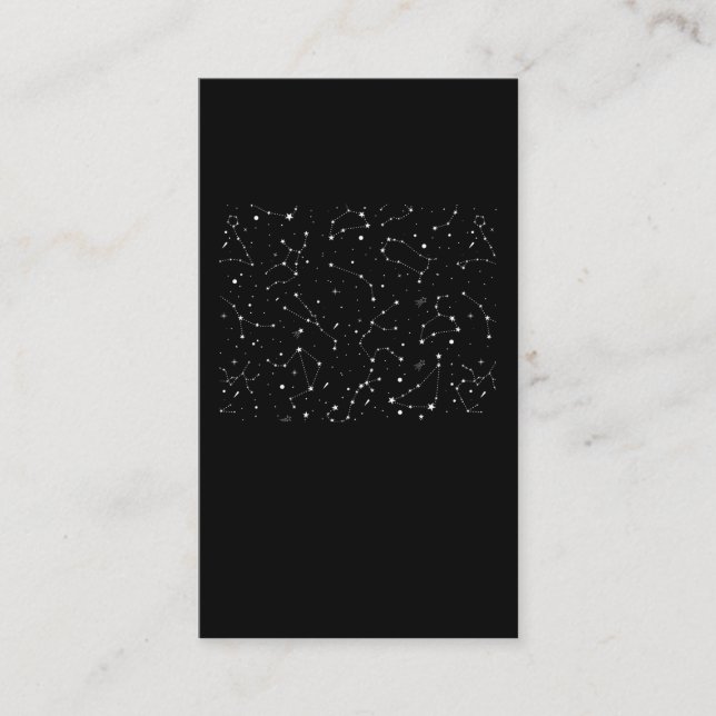 Zodiac Signs Stars Constellation Horoscope Astrolo Business Card (Front)