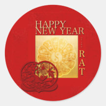 Zodiac signs Yin Yang Chinese Rat Year 2020 Round