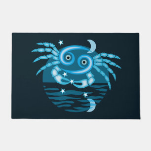 Zodiac Star Sign - Cancer Symbol Doormat