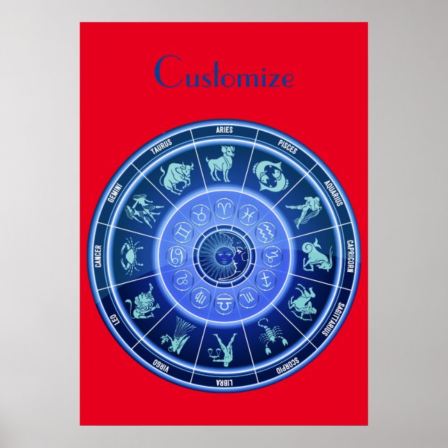Zodiac Sun Sign Astrology Calendar Thunder_Cove (Front)