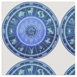 Zodiac Sun Sign Astrology Calendar Thunder_Cove  Fabric