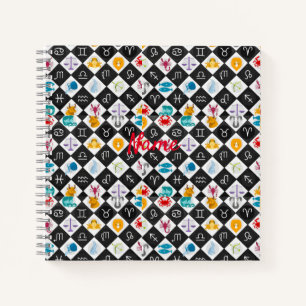 Zodiac Sun Sign Astrology Calendar Thunder_Cove  Notebook
