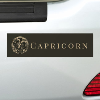 Zodiac Symbol Sea Goat Celestial Fantasy Capricorn Bumper Sticker