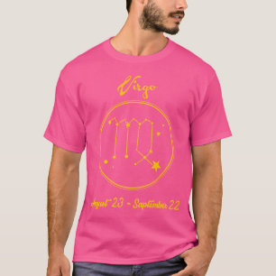Zodiac Symbol Virgo Constellation Astronomy T-Shirt