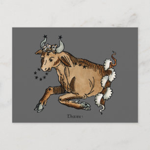 Zodiac: Taurus, 1482 Postcard