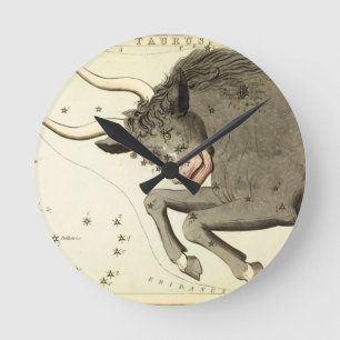 "Zodiac: Taurus" clock