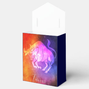 Zodiac : Taurus Colourful Candy Colours Favor Box
