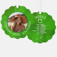 Zodiac Taurus Custom Birthday Photo Astrology