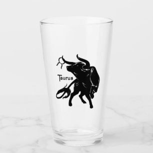 Zodiac Taurus Glass