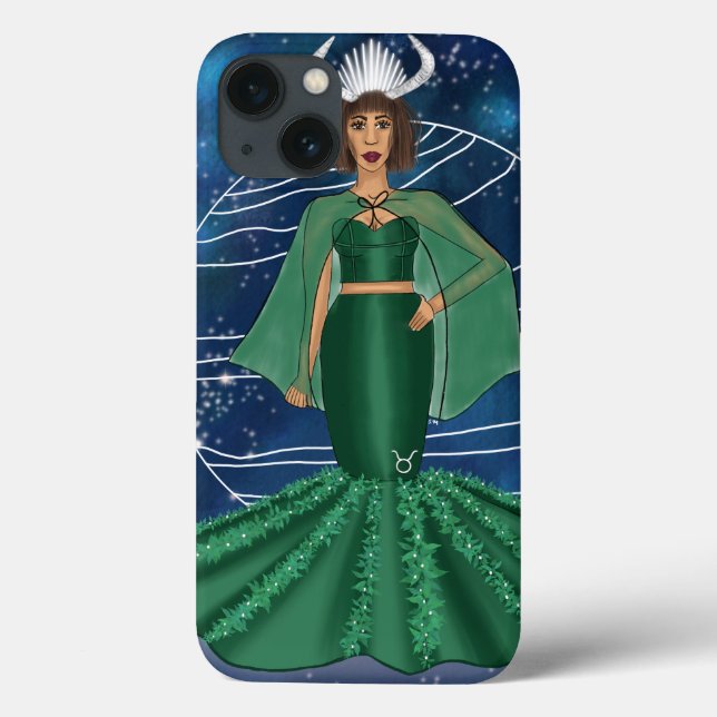 Zodiac Taurus Goddess with Ruling Planet Venus  Case-Mate iPhone Case (Back)