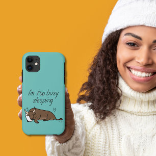 Zodiac Taurus "I'm too Busy Sleeping" iPhone 11 Case