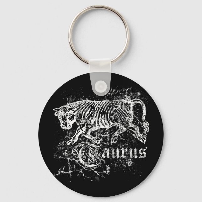Zodiac Taurus Keychain (Front)