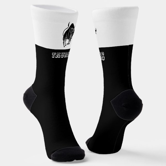 Zodiac Taurus sign Socks (Angled)
