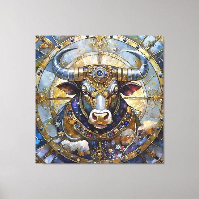 Zodiac - Taurus The Bull Canvas Print (Front)