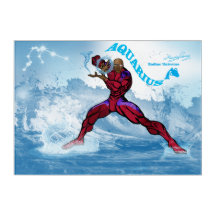 Zodiac Universe - Aquarius-Acrylic Wall Art