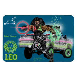 Zodiac Universe - Leo Magnet