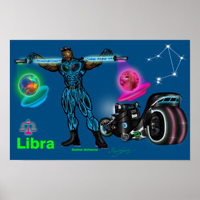 Zodiac Universe - Poster de la Libra (Devant)